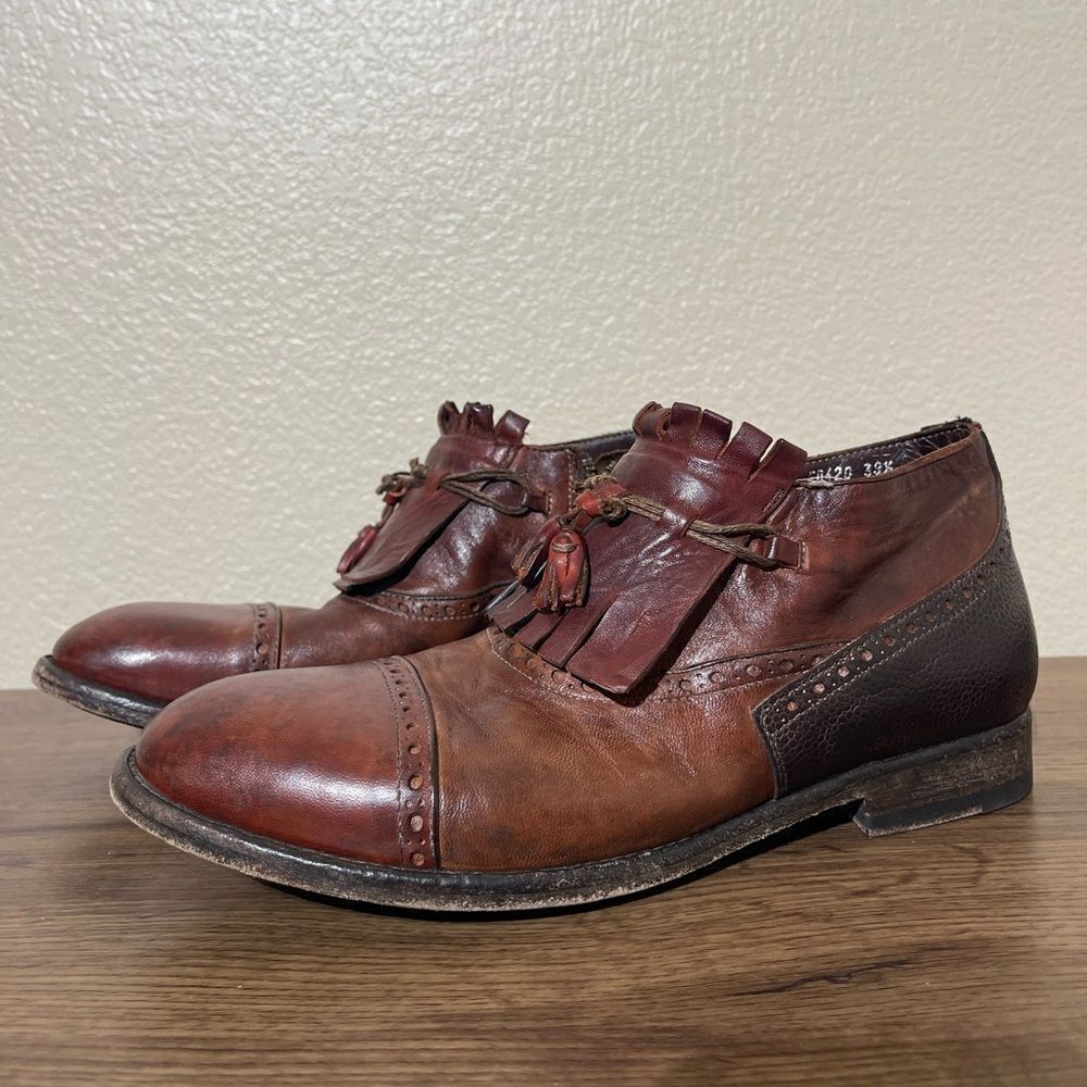 Shoto Brown Leather Dress Shoes